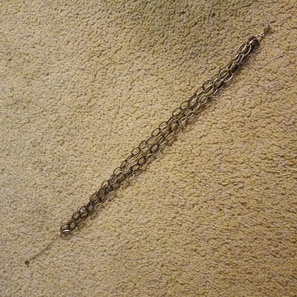 Alfani Silvertones multi-strand Large Link/Chain Necklace - Picture 7 of 7